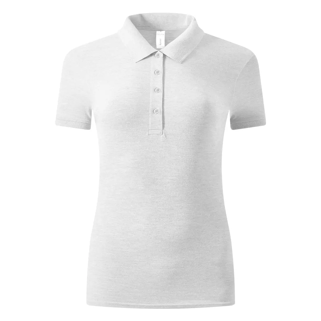 SUNNY, ženska polo majica, 180 g/m2, svetlo pepeljasta