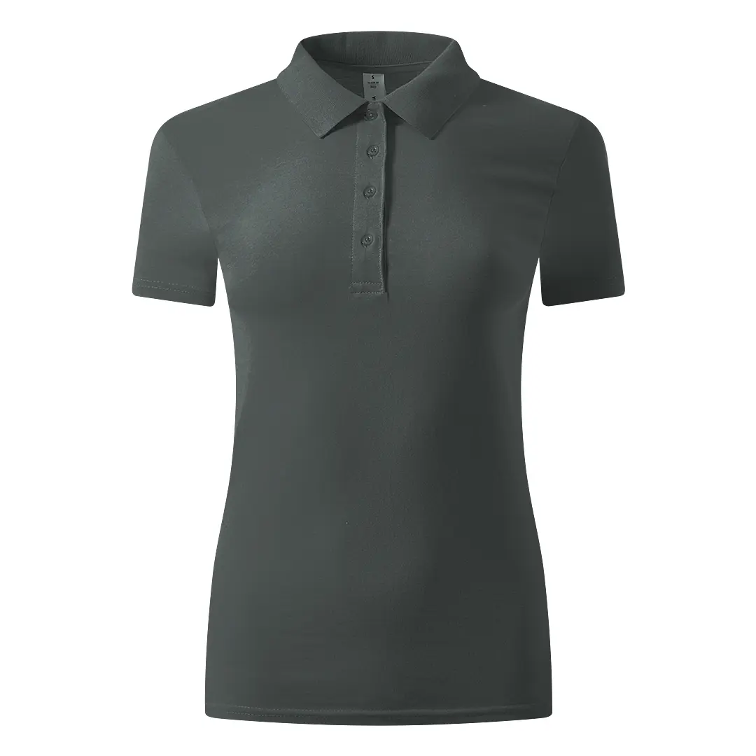 UNA, ženska polo majica, 180 g/m2, tamno siva