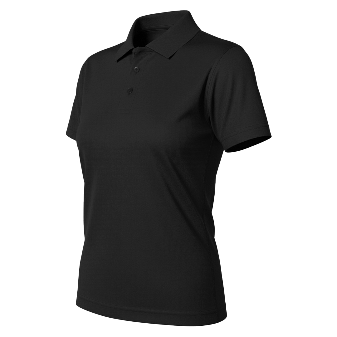 LACROSS LADY, ženska sportska polo majica, 130 g/m2, crna