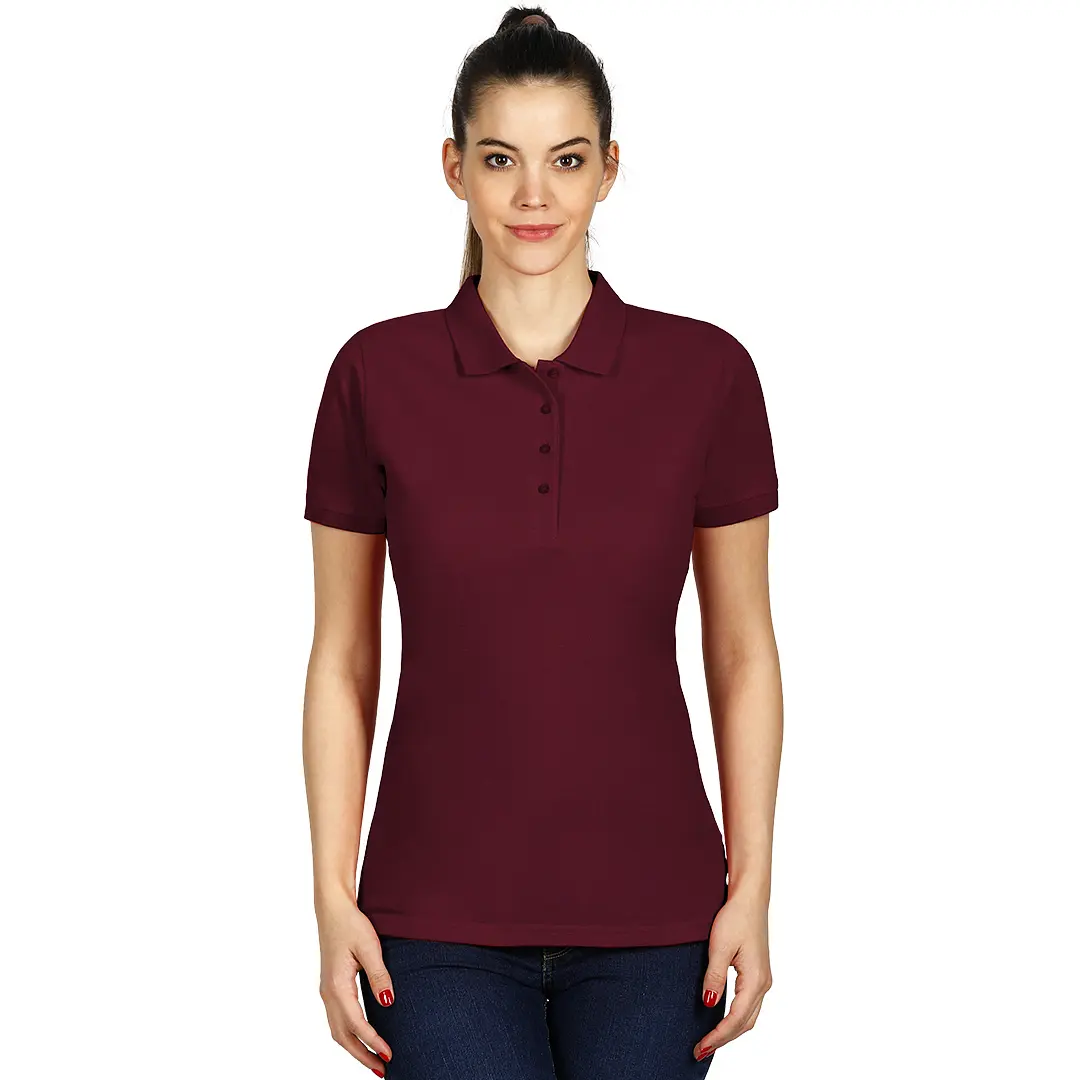 SUNNY, ženska polo majica, 180 g/m2, bordo