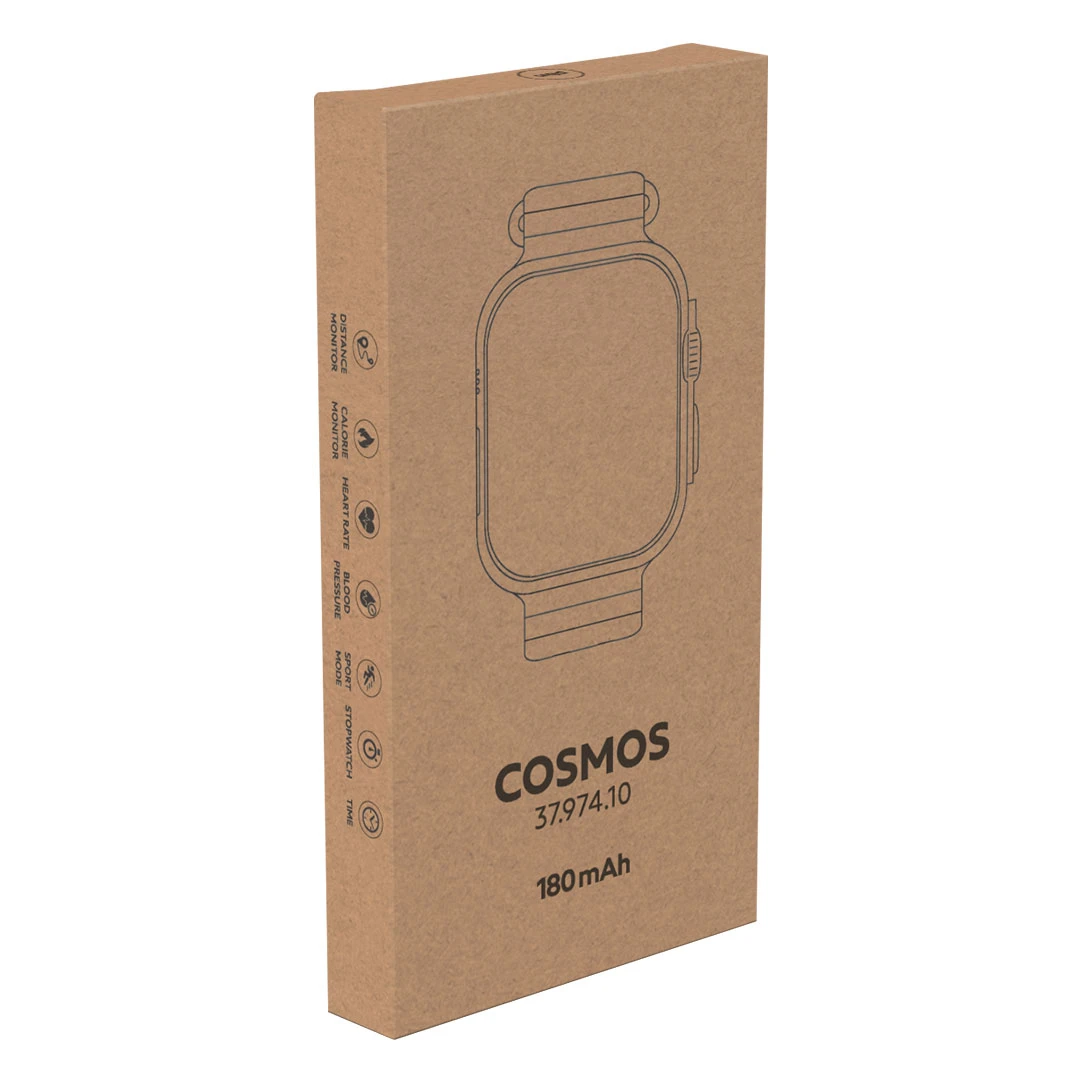 COSMOS, pametni sat, crni