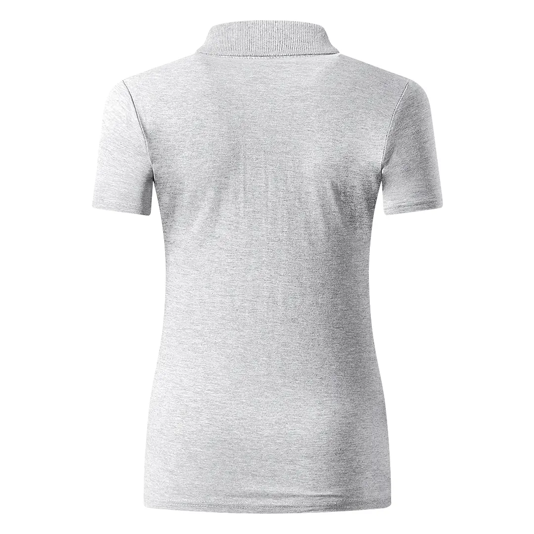 UNA, ženska polo majica, 180 g/m2, pepeljasta