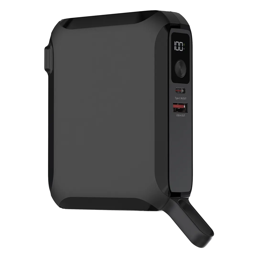BARACUDA PRO, univerzalni putni punjač laptop pomoćna baterija, 15.000 mah, pd 65w, sa magnetom, crna