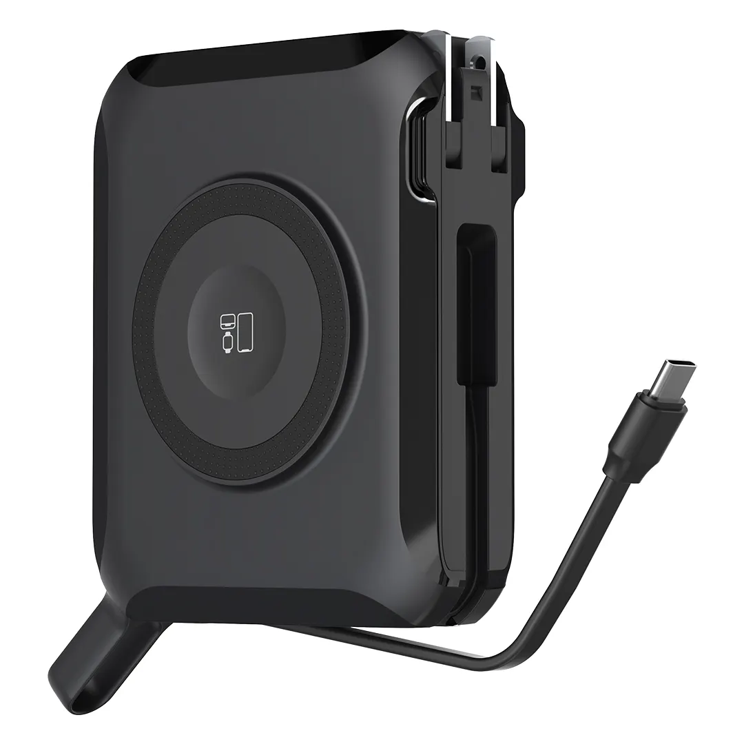 BARACUDA PRO, univerzalni putni punjač laptop pomoćna baterija, 15.000 mah, pd 65w, sa magnetom, crna