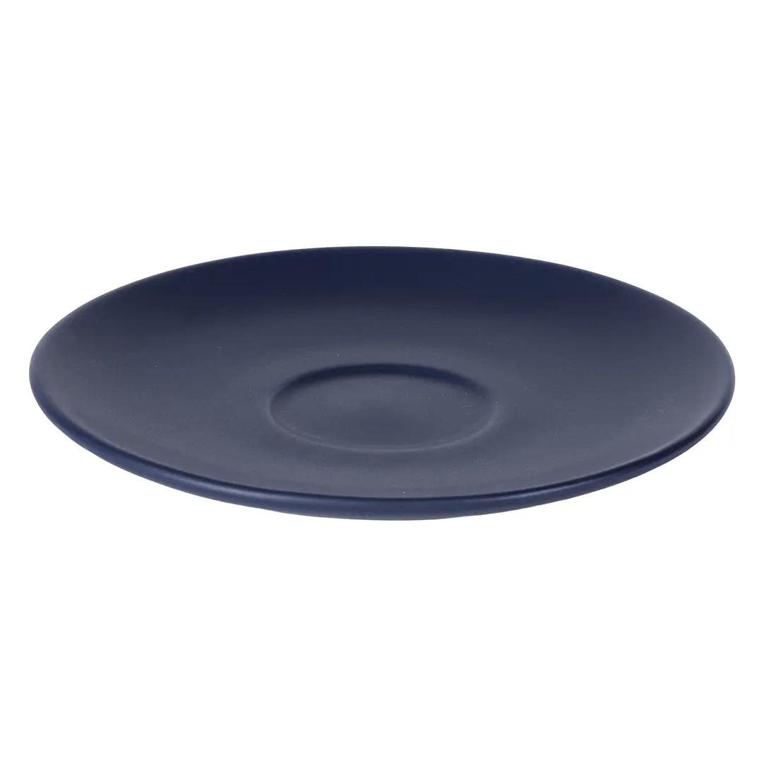 TOTEM MINI, set od dve keramičke šolje za espresso sa tacnama, 2 x 85 ml, plavi