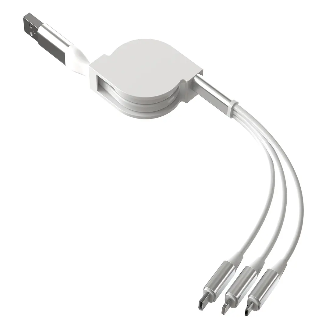 FLASH 60W 6IN1, usb type-c kabl za punjenje i prenos podataka, 6 u 1, 60w, beli