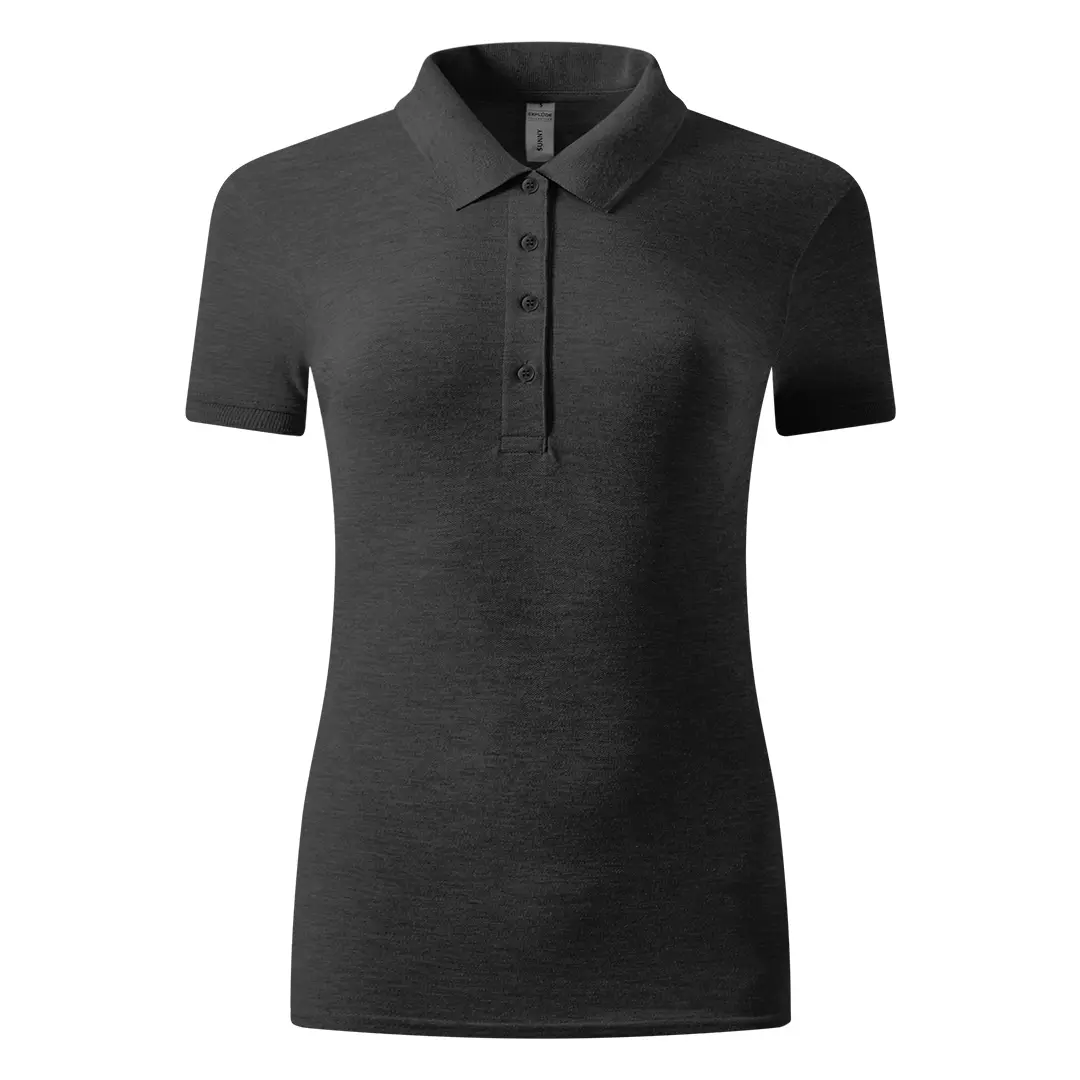 SUNNY, ženska polo majica, 180 g/m2, tamno pepeljasta