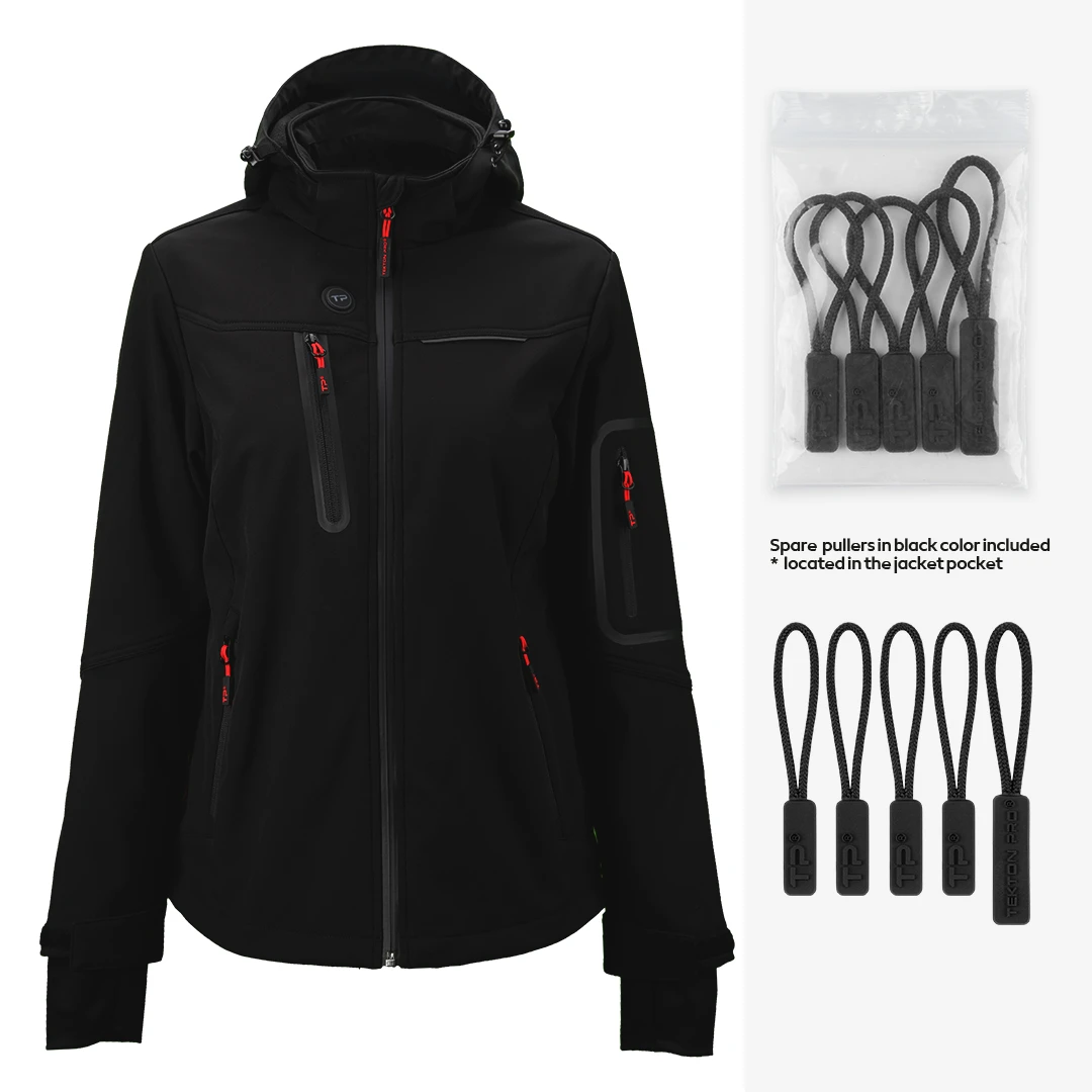 PANTHER THERMO WOMEN, ženska softshell jakna sa ugrađenim grejačima, crna