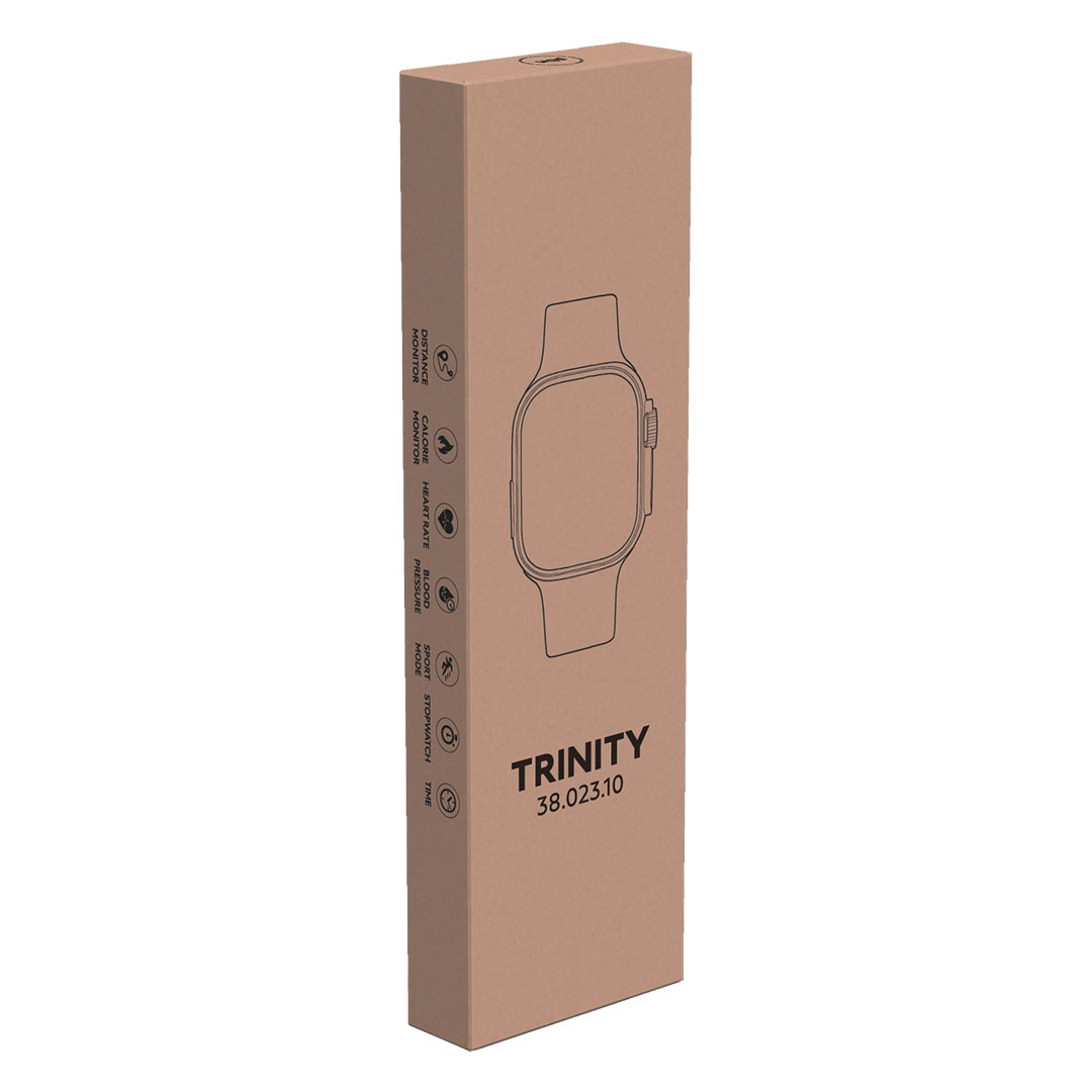 TRINITY, pametni sat, crni