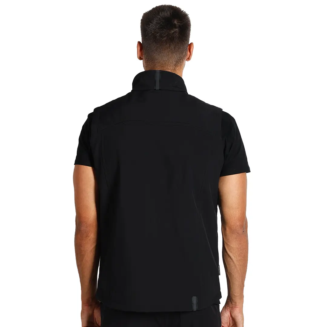 PANTHER VEST, softshell prsluk, crni