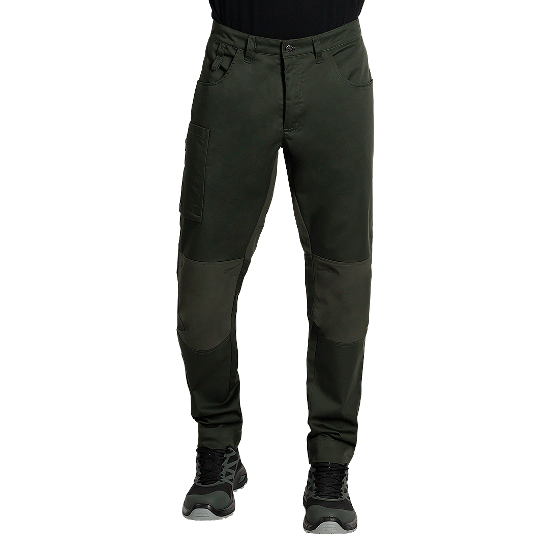 ROVER, servisne radne pantalone sa elastinom, maslinaste