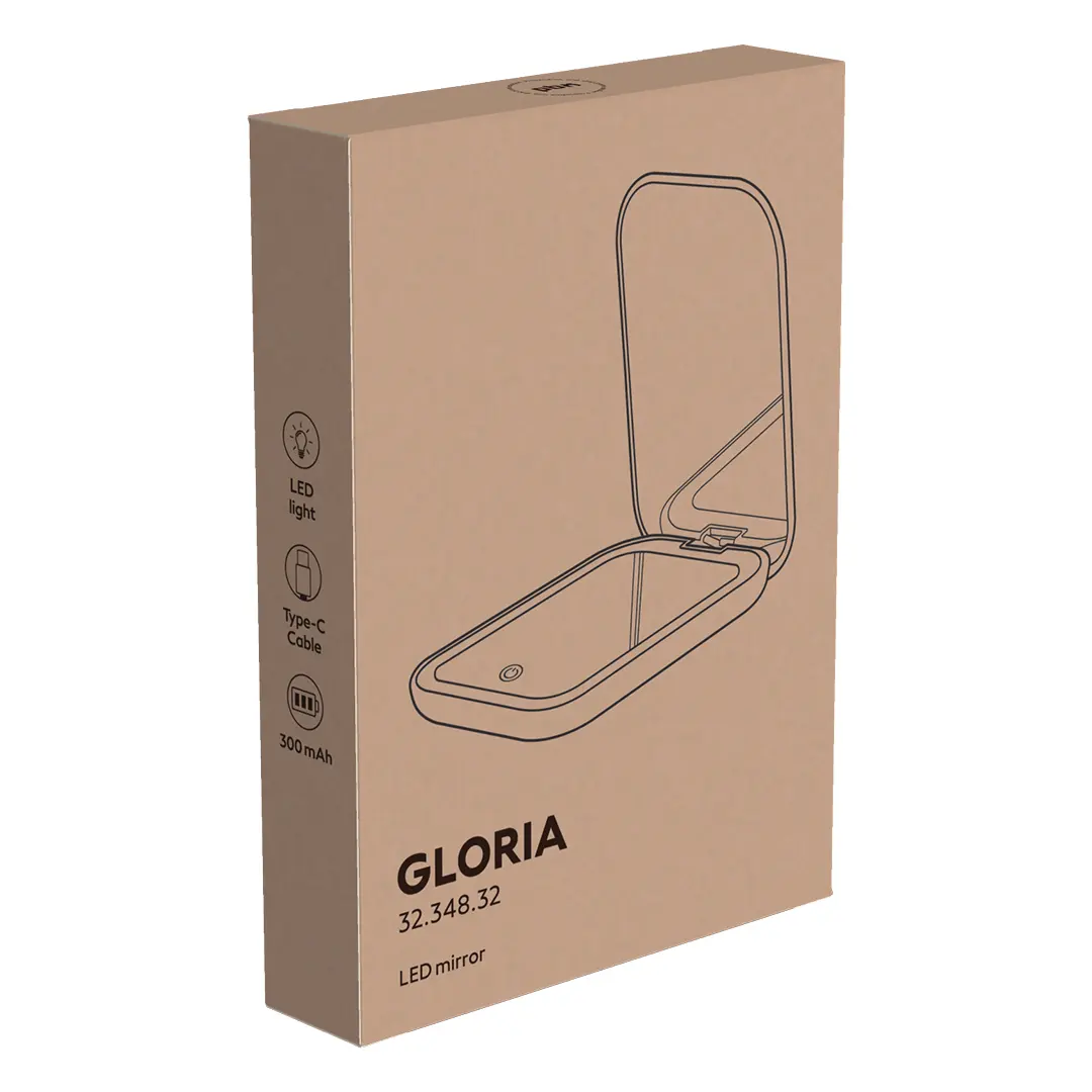 GLORIA, led ogledalce, roze