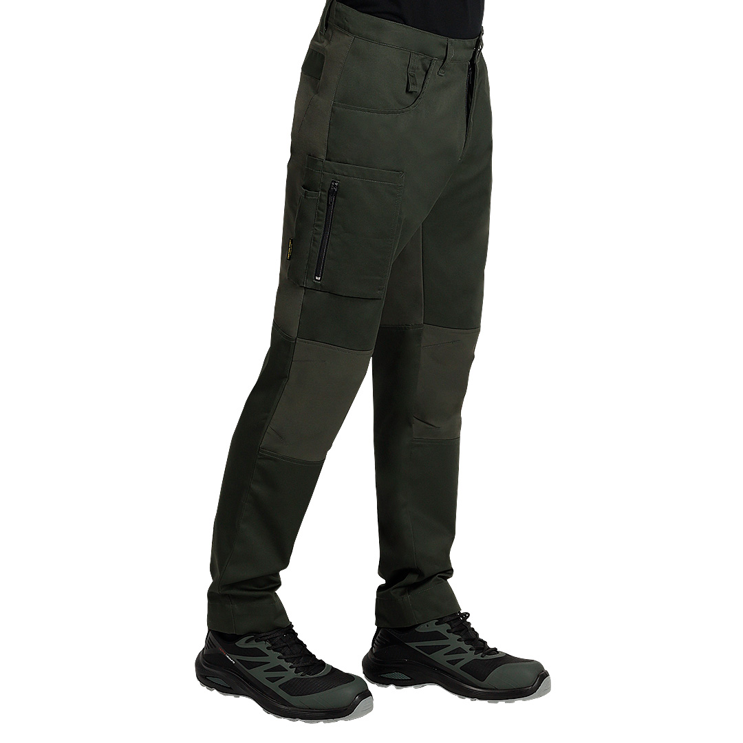 ROVER, servisne radne pantalone sa elastinom, maslinaste