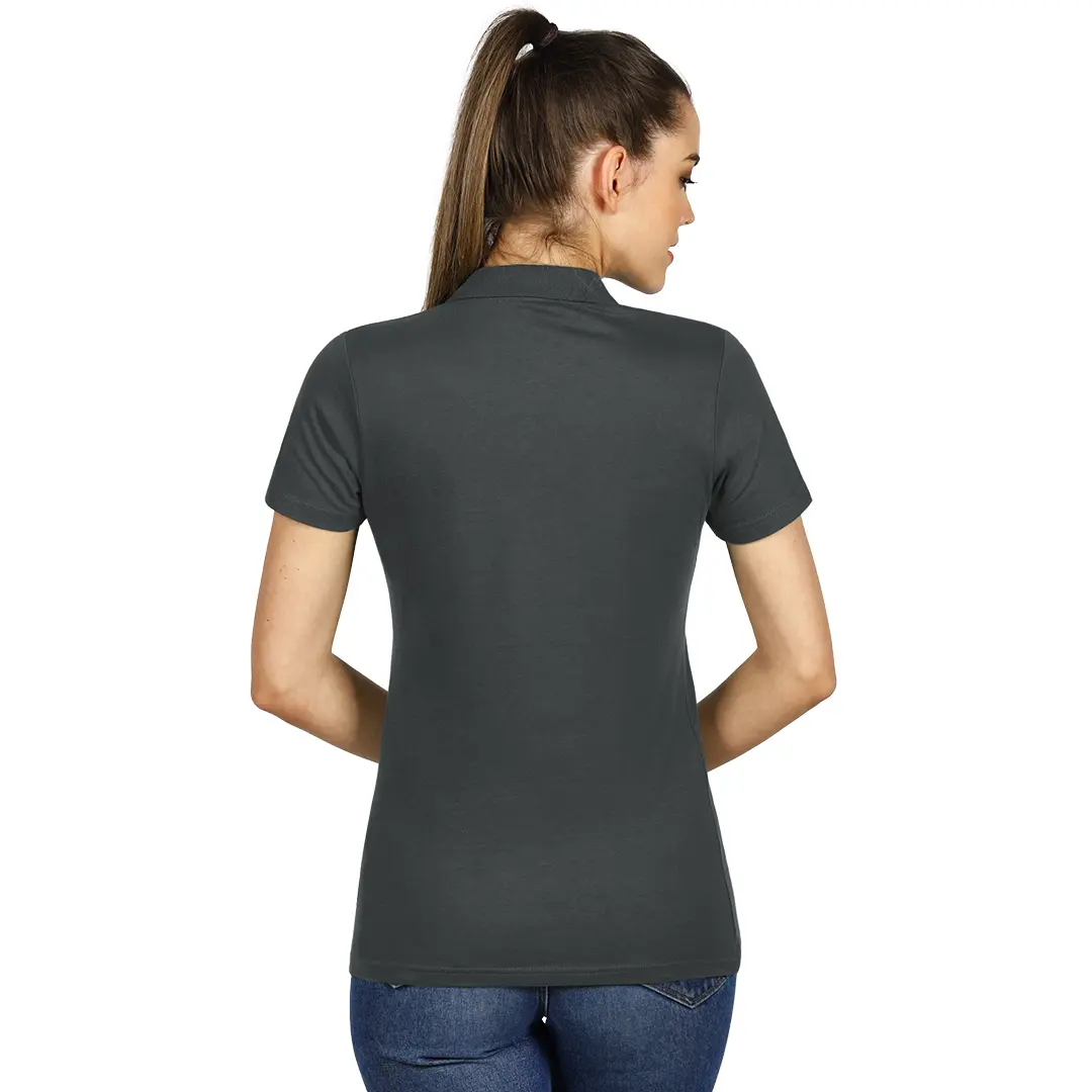 UNA, ženska polo majica, 180 g/m2, tamno siva