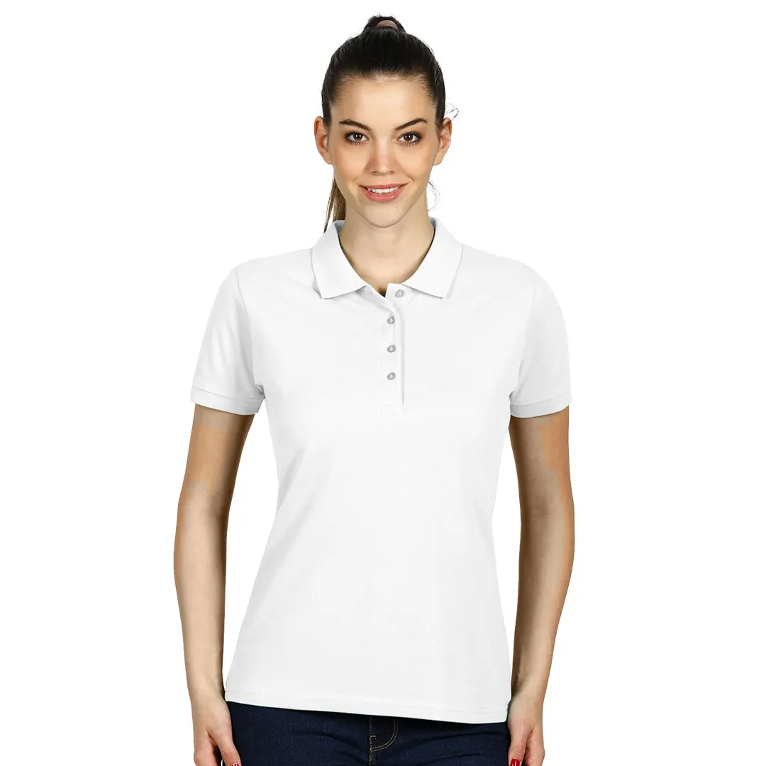 TOP GUN LADY, ženska polo majica, 210 g/m2, bela