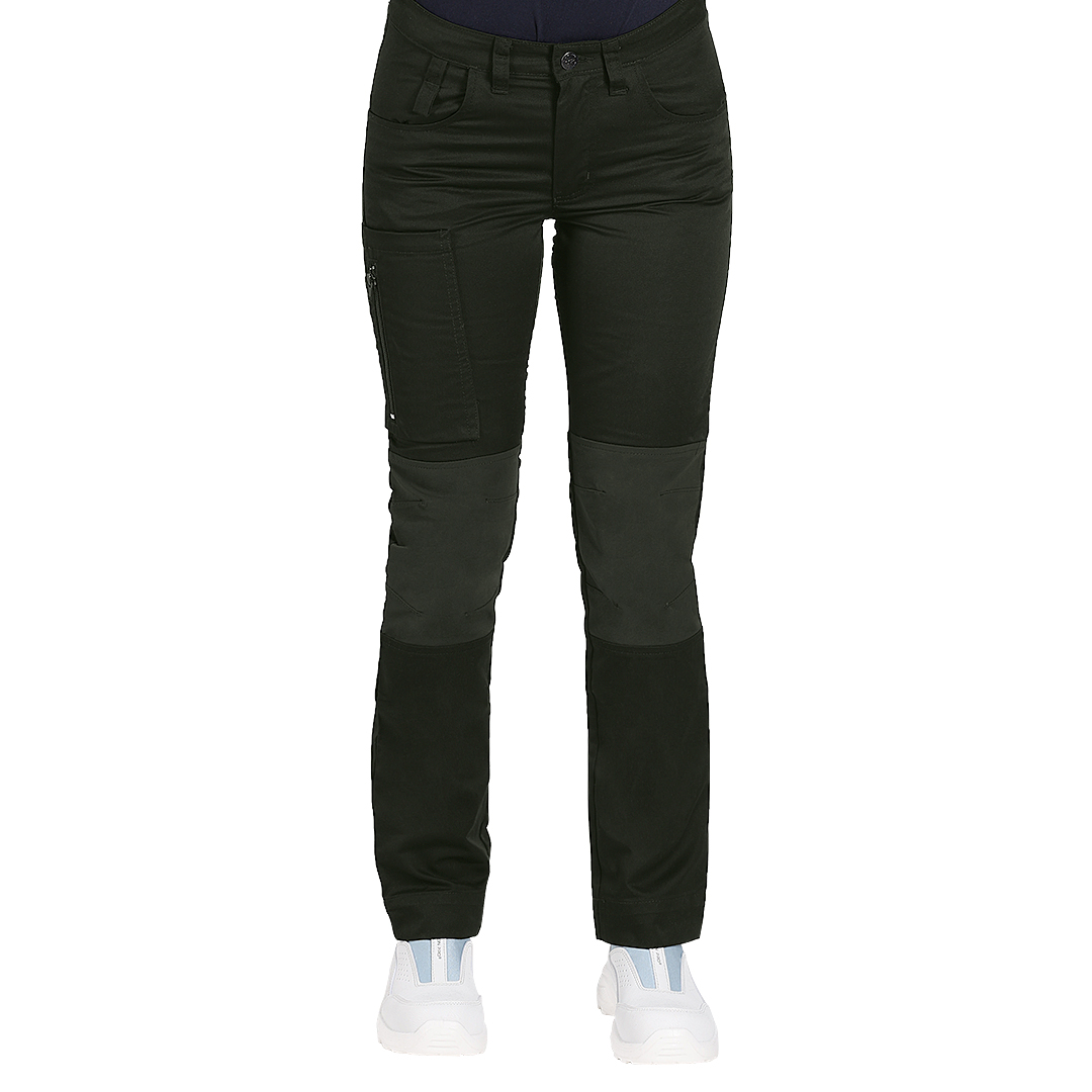 ROVER WOMEN, ženske servisne radne pantalone sa elastinom, maslinaste