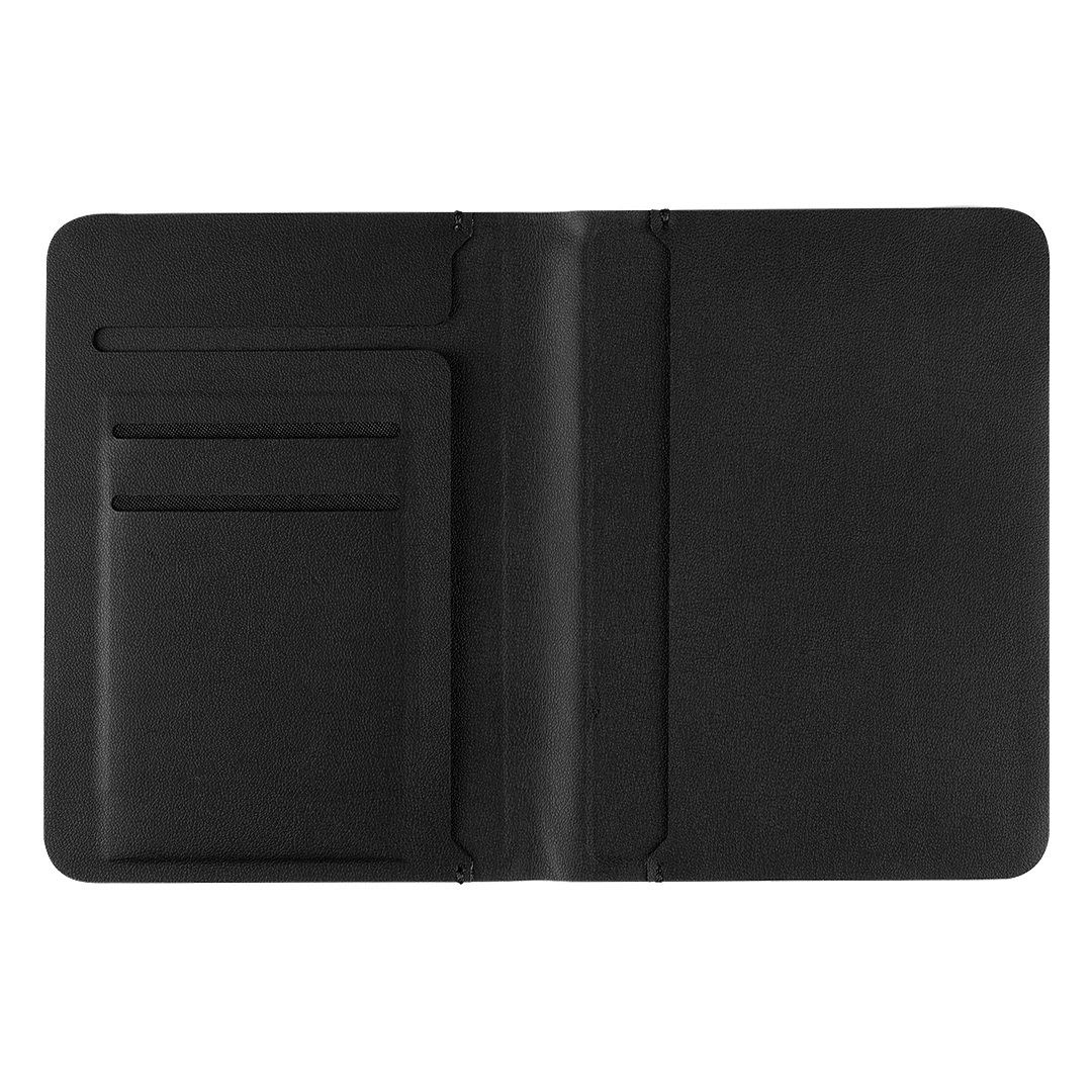 PASSPORT FINDER, find my futrola za pasoš sa funkcijom lociranja, crna