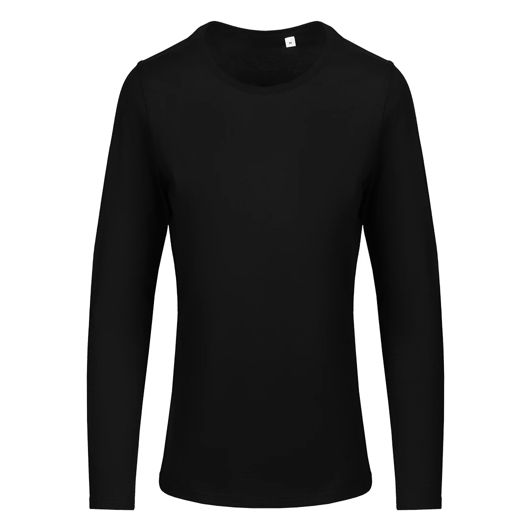 TARGET LSL LADY, ženska pamučna majica dugih rukava, 160 g/m2, crna