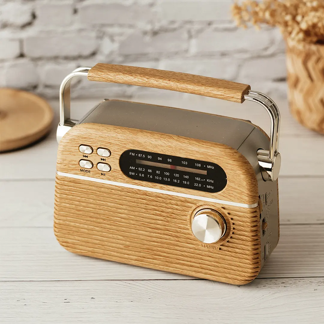RETRO TUNE, radio i bežični zvučnik, 3w, bež