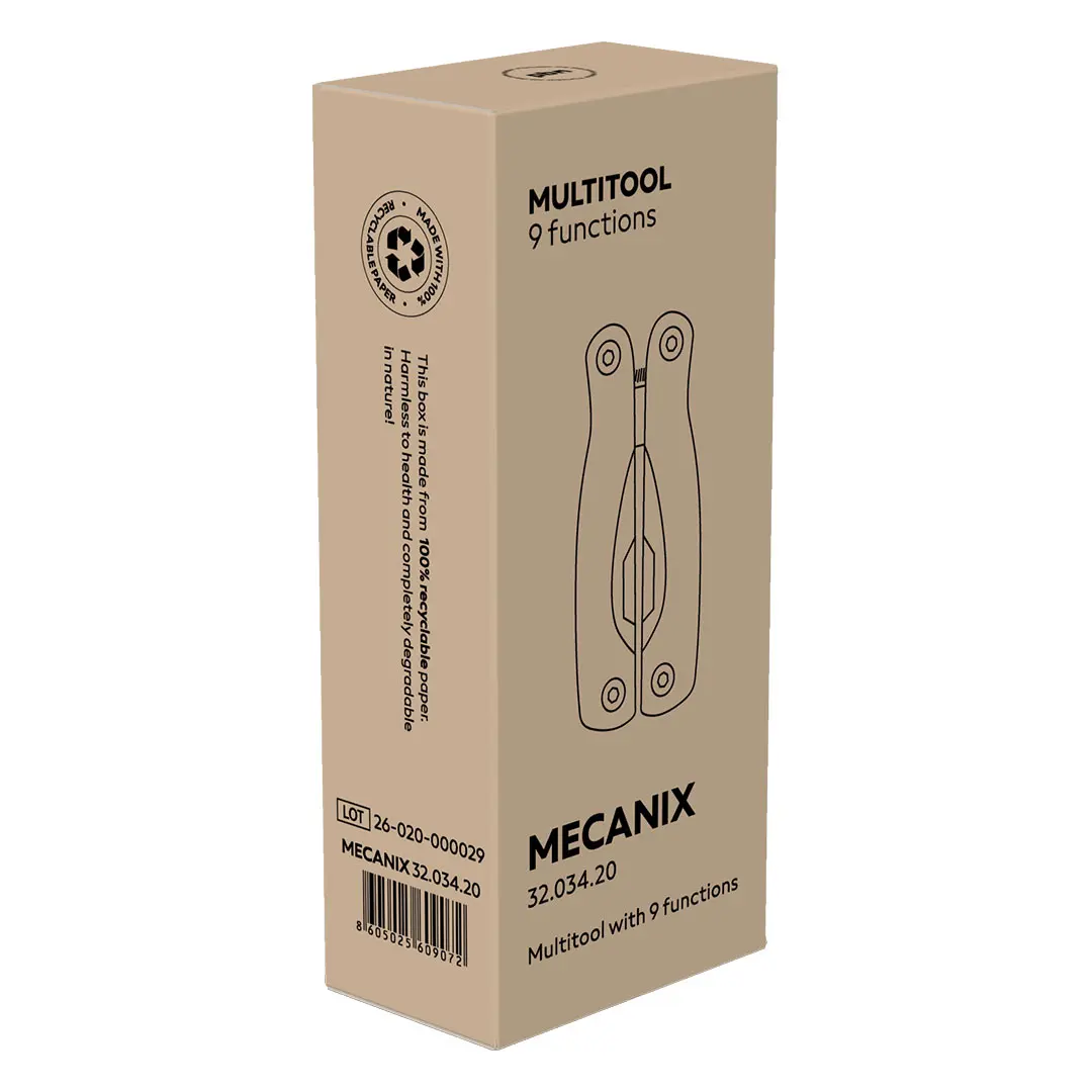 MECANIX, višenamenski alat sa 9 funkcija, plavi
