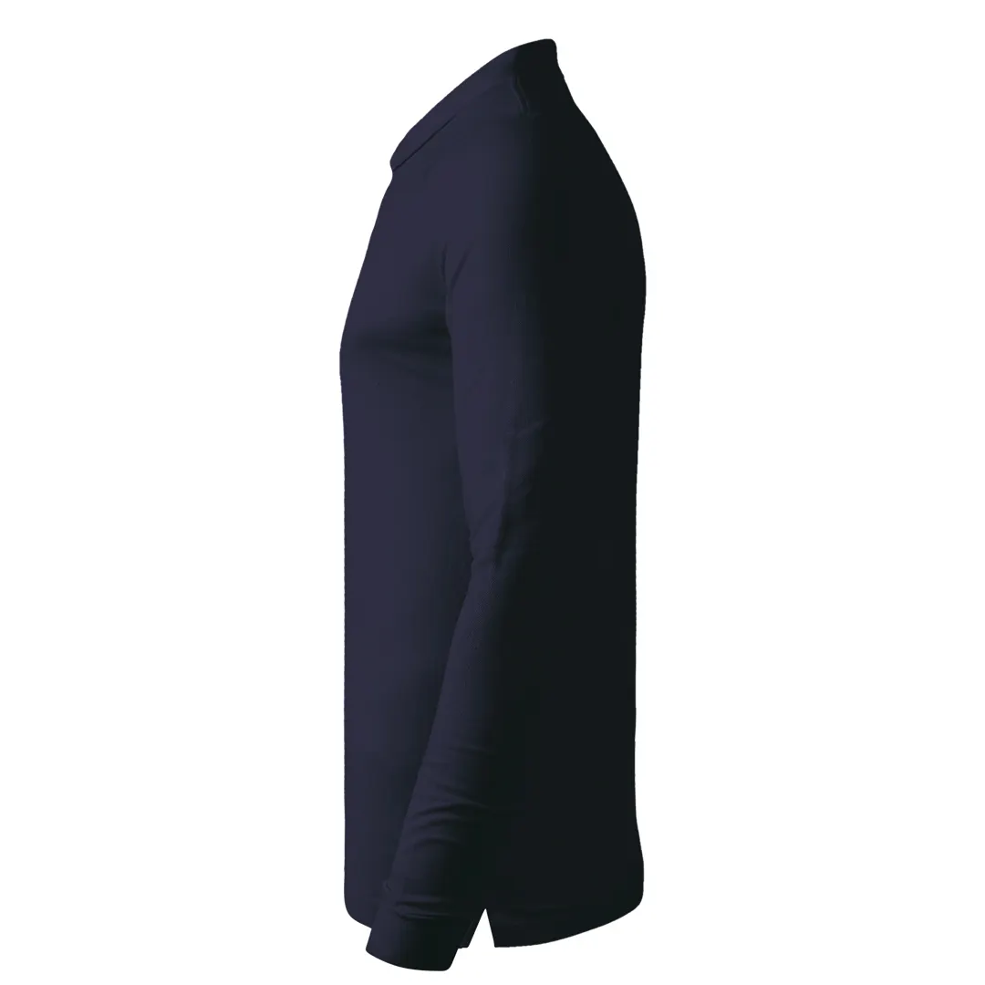 AZZURRO II LSL, pamučna polo majica dugih rukava, 180 g/m2, plava