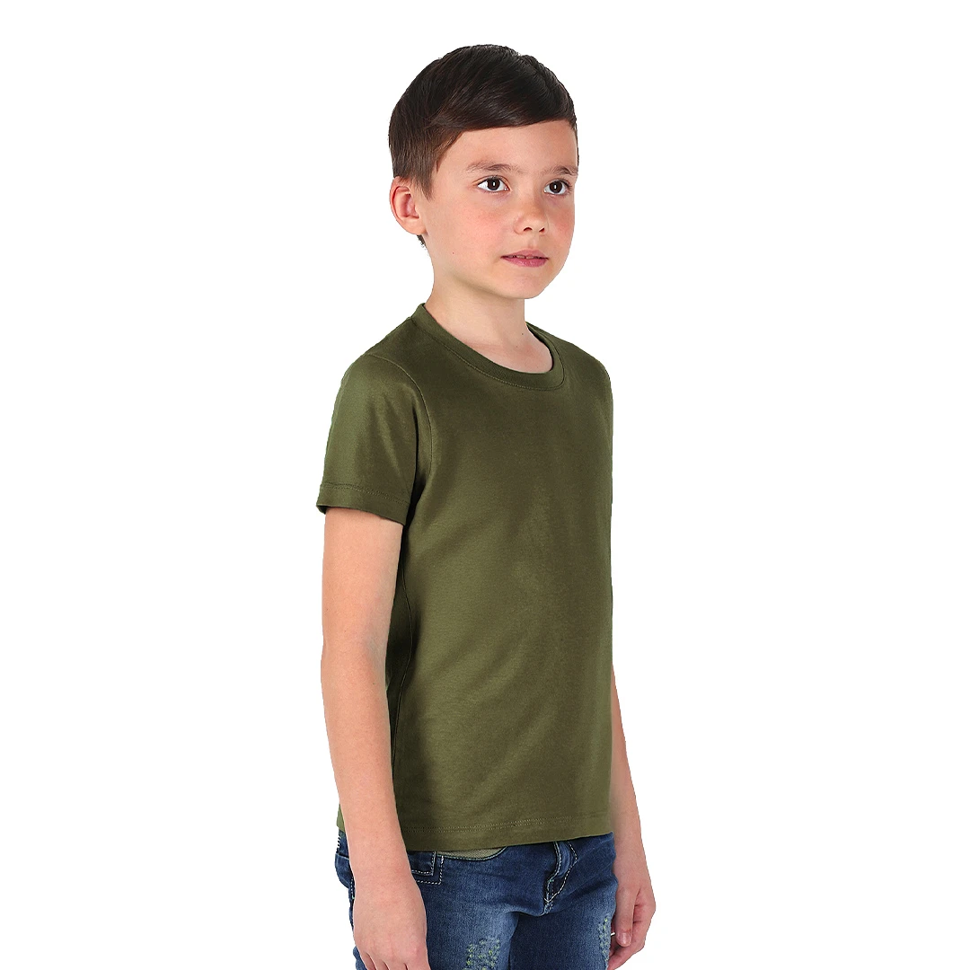 MASTER KID, dečja pamučna majica, 150 g/m2, maslinasta