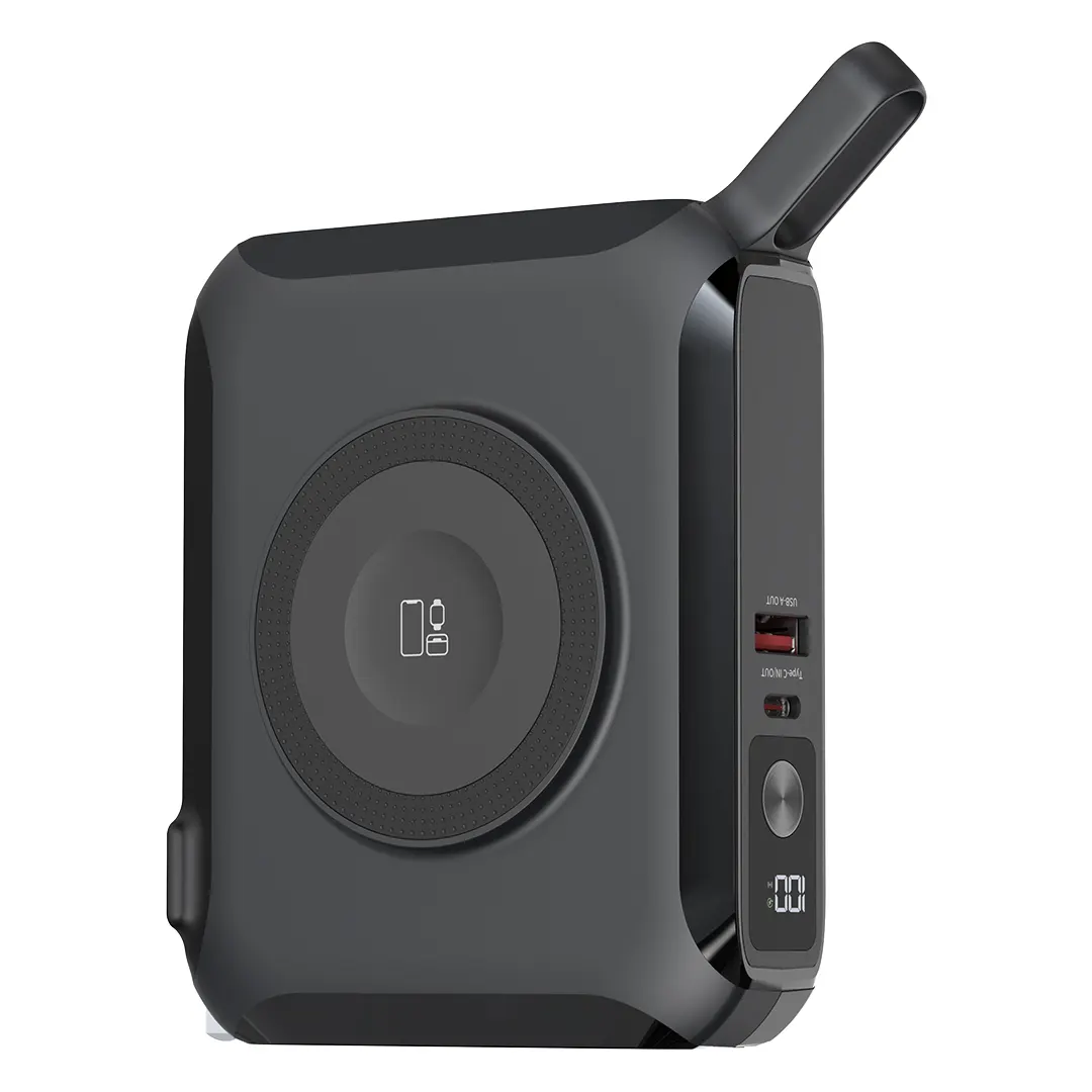 BARACUDA PRO, univerzalni putni punjač laptop pomoćna baterija, 15.000 mah, pd 65w, sa magnetom, crna