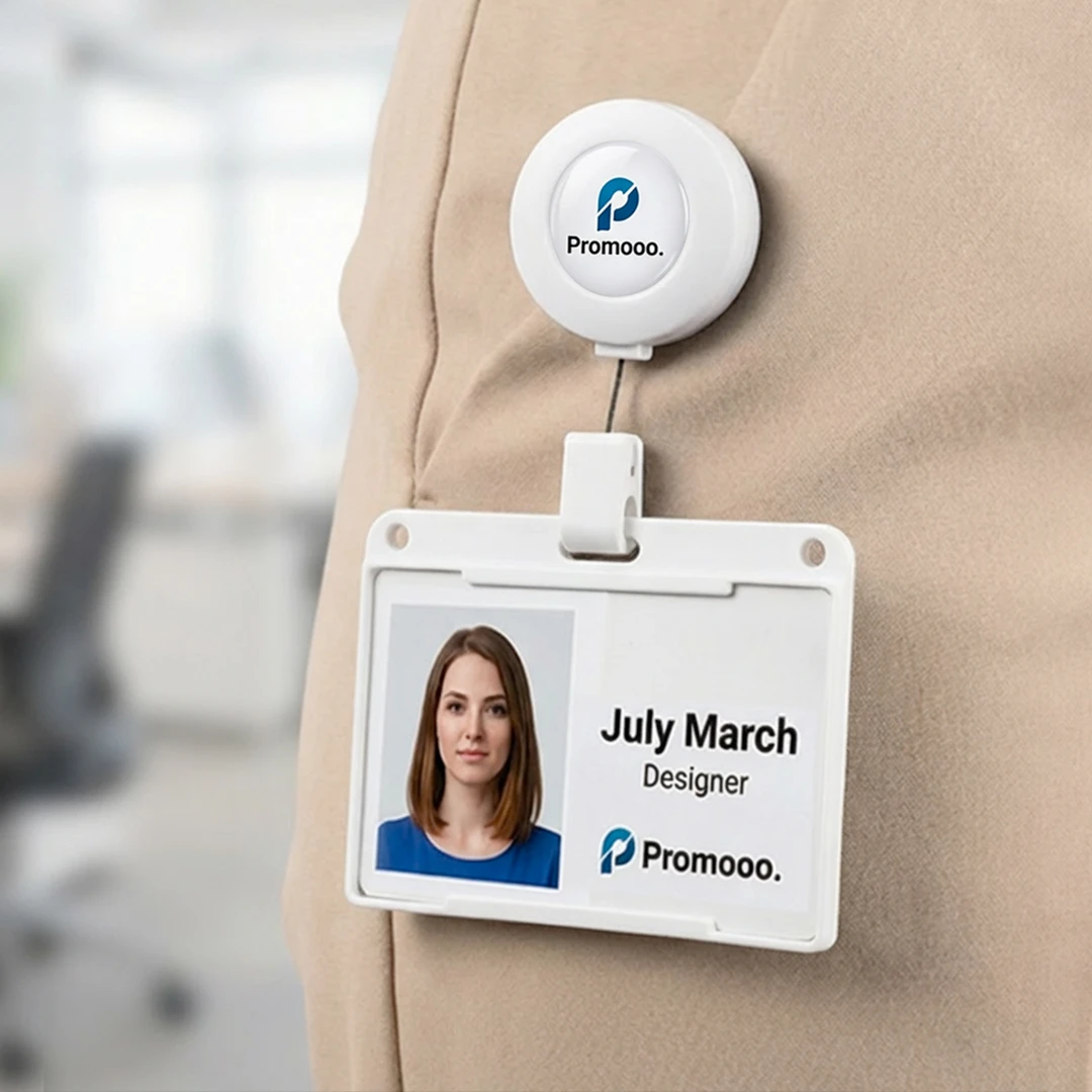 ACCESS H, držač za identifikacionu karticu sa povratnim mehanizmom, crni