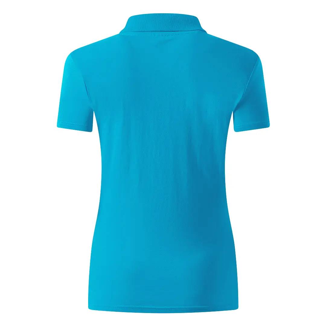 UNA, ženska polo majica, 180 g/m2, tirkizno plava
