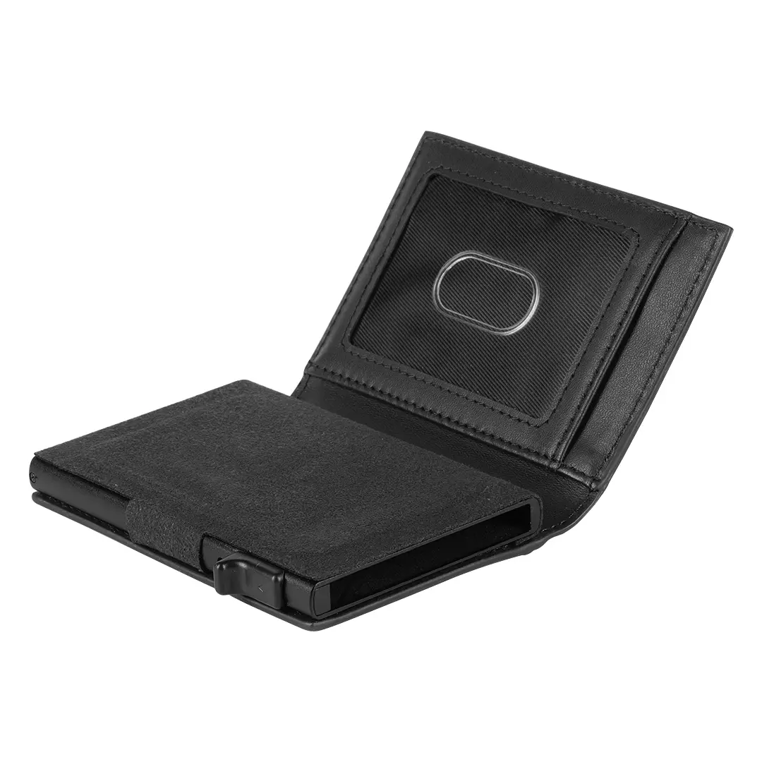 ARKON, kožni držač za kartice sa rfid zaštitom, crni