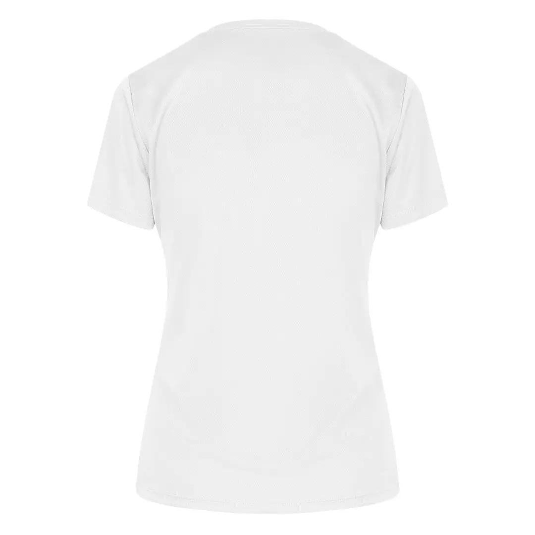 CROSSFIT LADY, ženska sportska majica kratkih rukava, 130 g/m2, bela