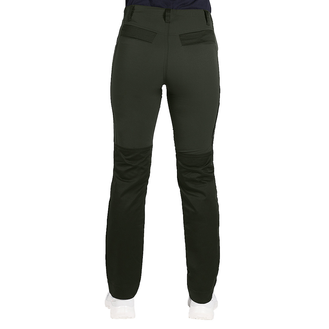 ROVER WOMEN, ženske servisne radne pantalone sa elastinom, maslinaste