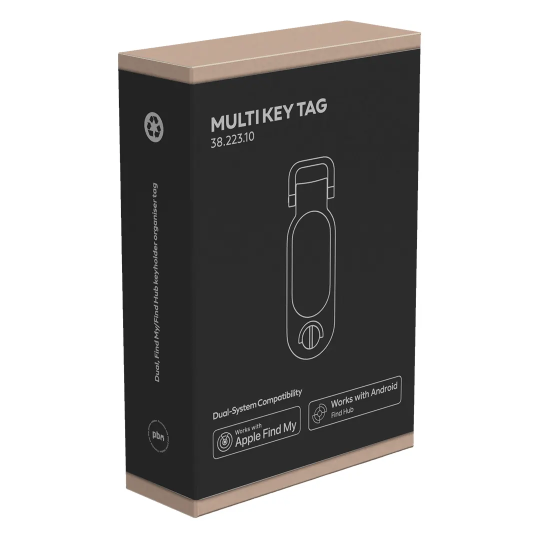 MULTI KEY TAG, find my/find hub privezak i organizator za ključeve sa funkcijom lociranja, crni