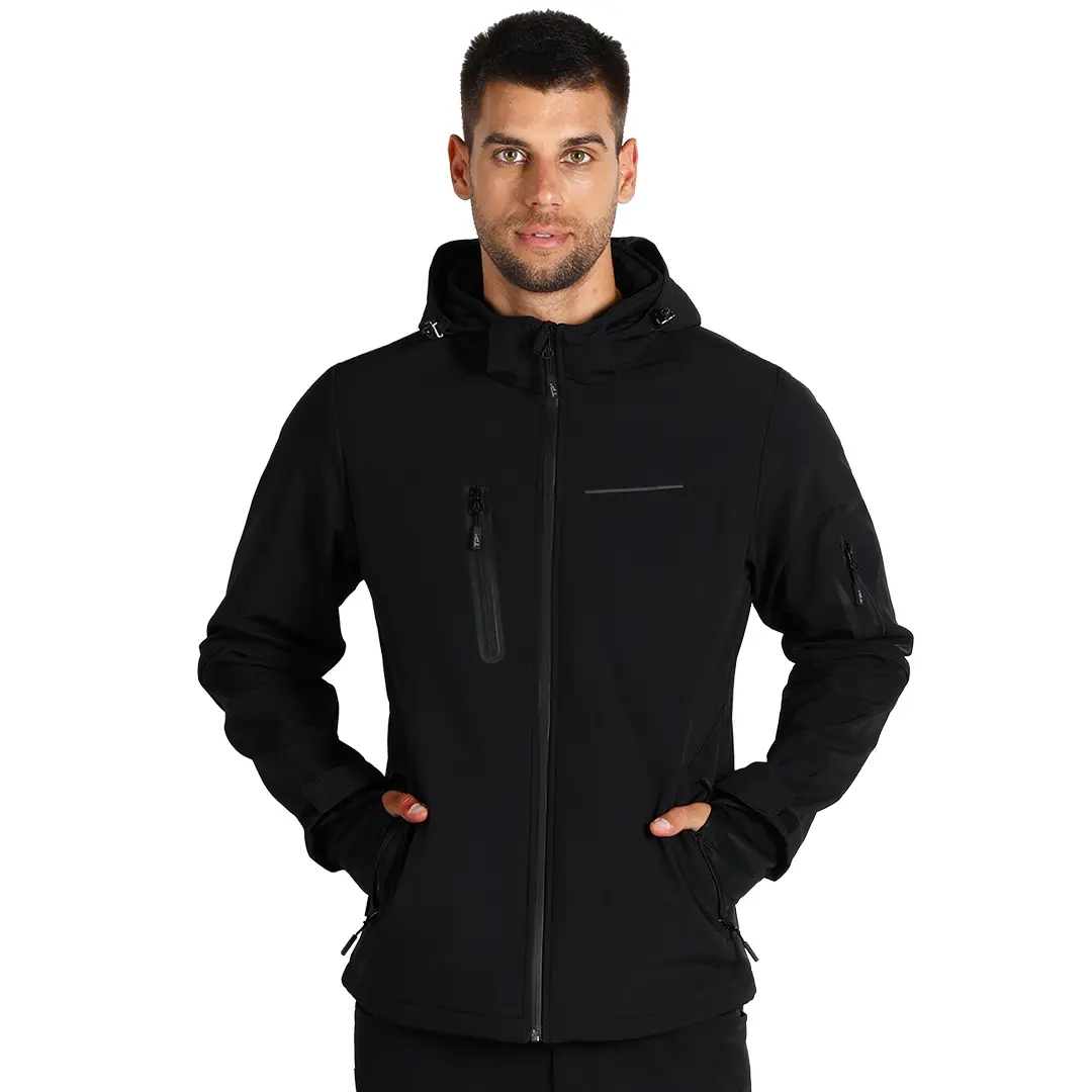 PANTHER JACKET, softshell jakna sa kapuljačom, crna