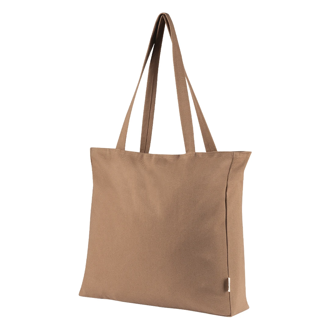 ECO LIVING, torba od recikliranog pamuka, 500 g/m2, svetlo braon