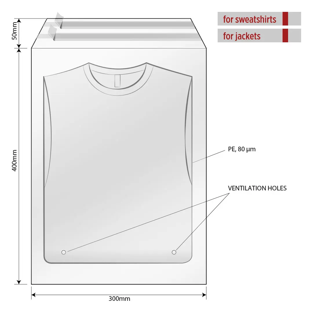 POLY BAG 30 x 40, kesa za pakovanje, dimenzije 30 x 40 cm, 100 kom, transparentna