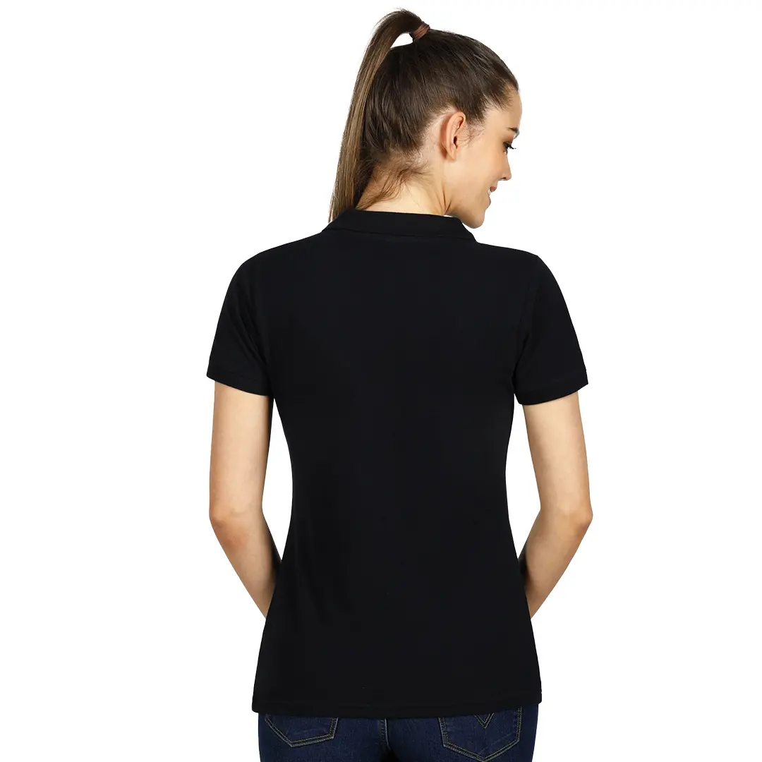TOP GUN LADY, ženska polo majica, 210 g/m2, crna