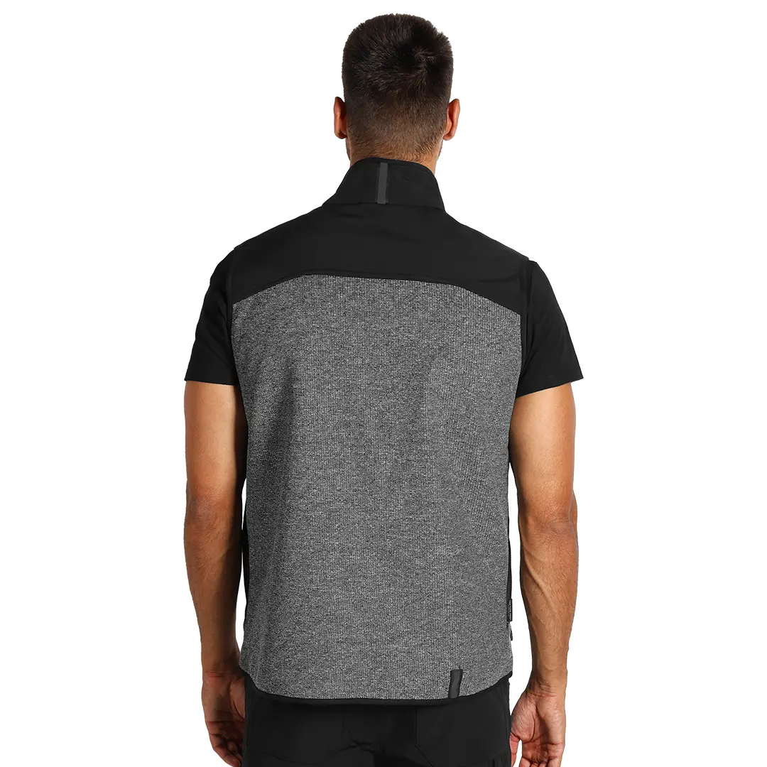 PANTHER GREY VEST, softshell prsluk, crni