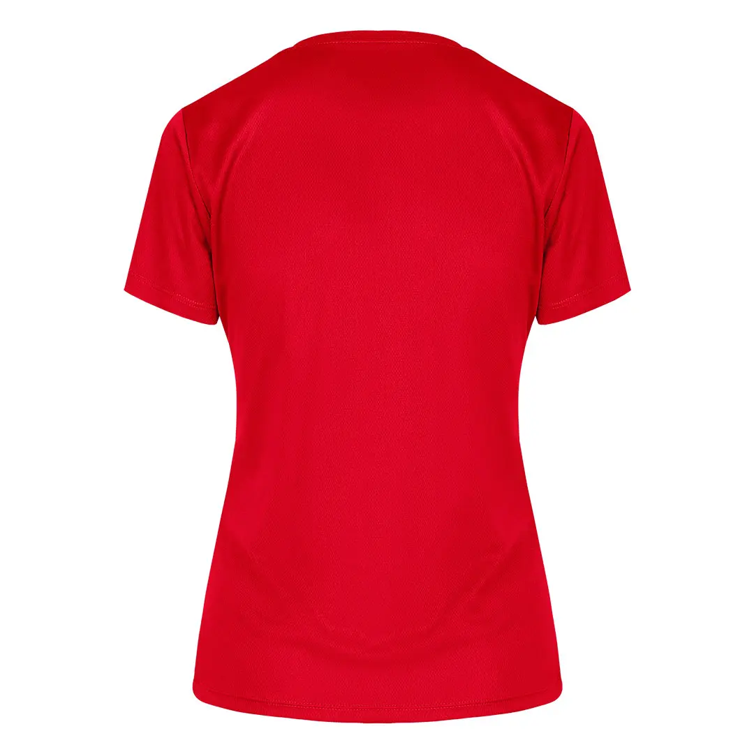 CROSSFIT LADY, ženska sportska majica kratkih rukava, 130 g/m2, crvena