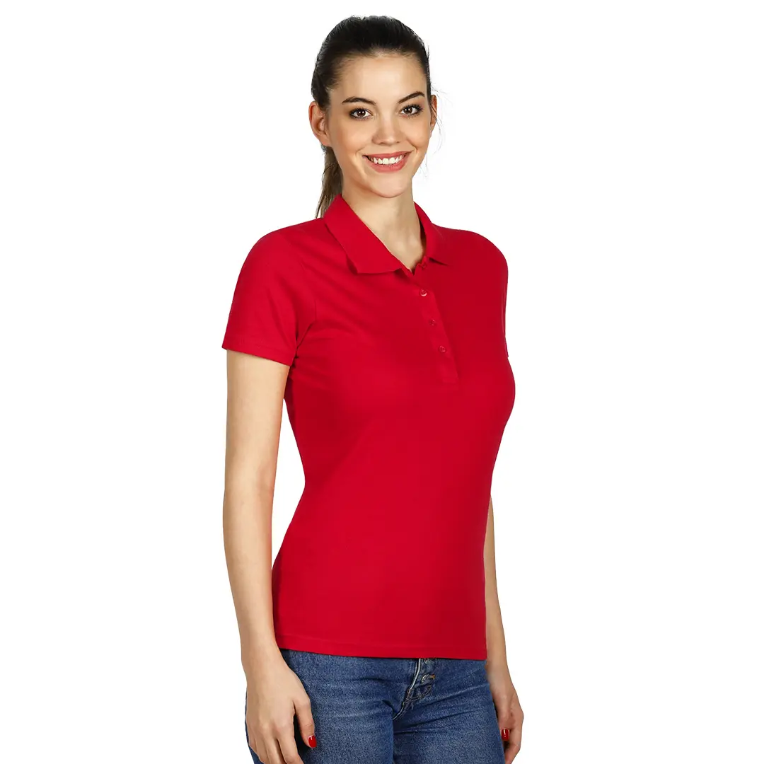 UNA, ženska polo majica, 180 g/m2, crvena