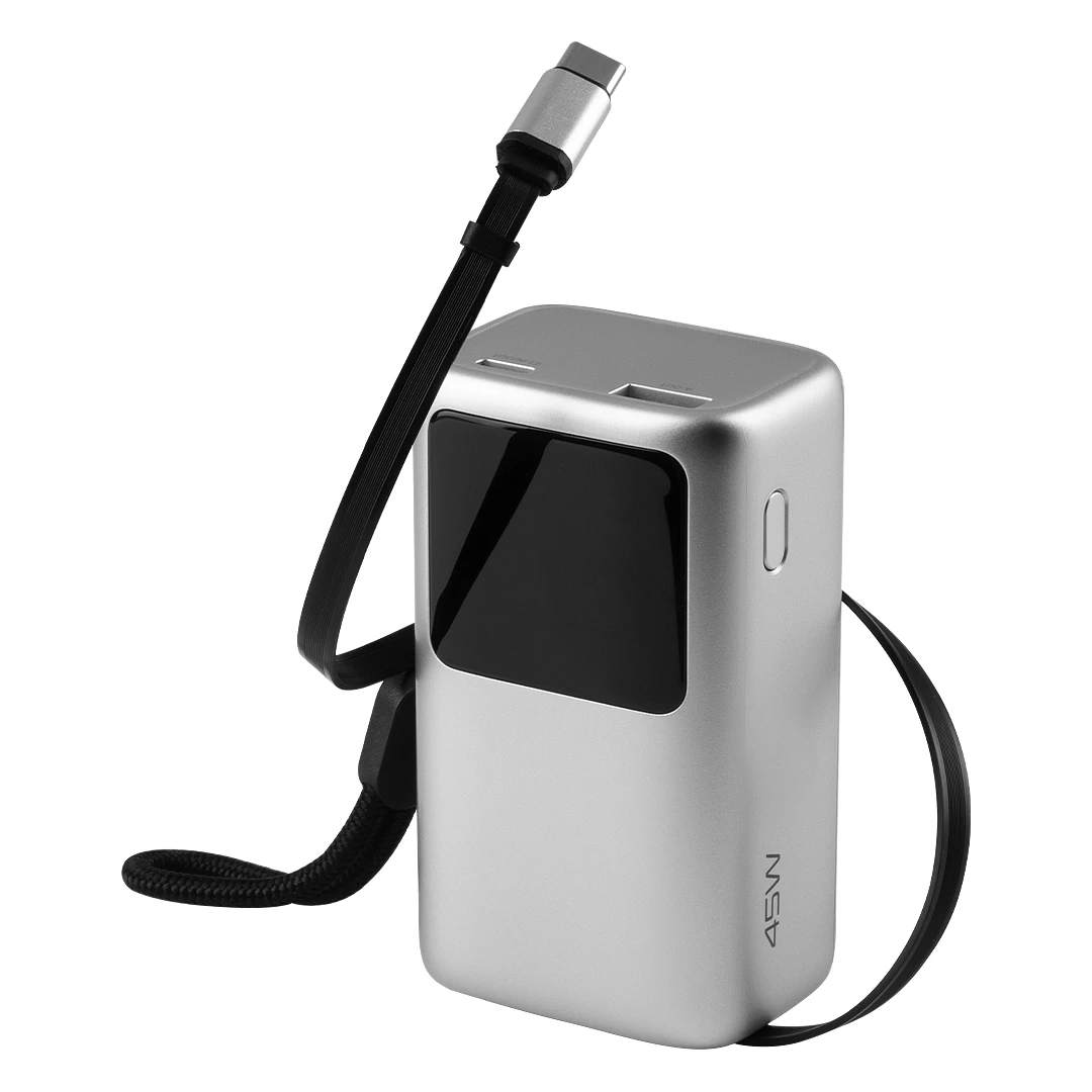 NEXUS 10PD 45W, pomoćna baterija, 10.000 mah, 45 w, srebrni