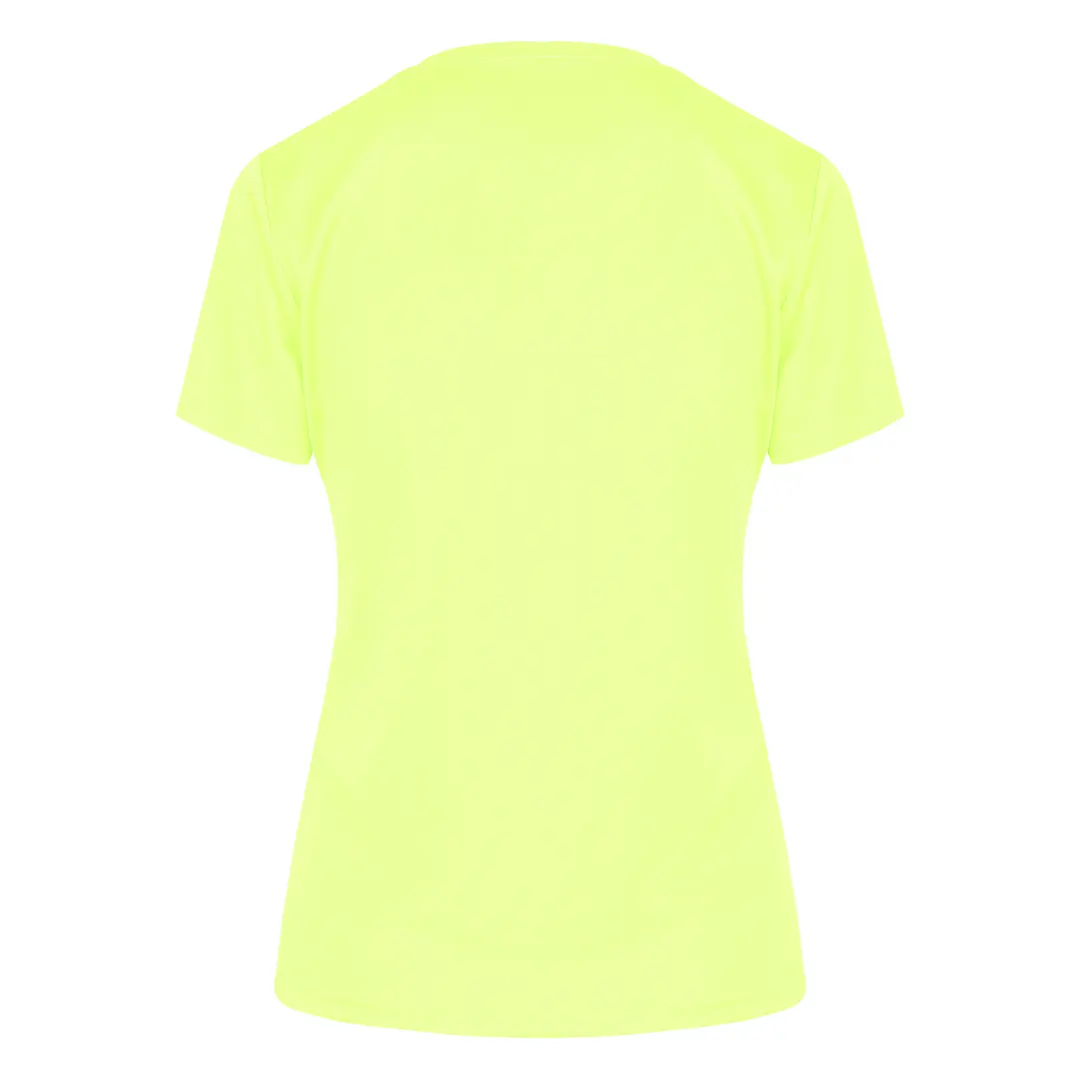 CROSSFIT LADY, ženska sportska majica kratkih rukava, 130 g/m2, neon žuta