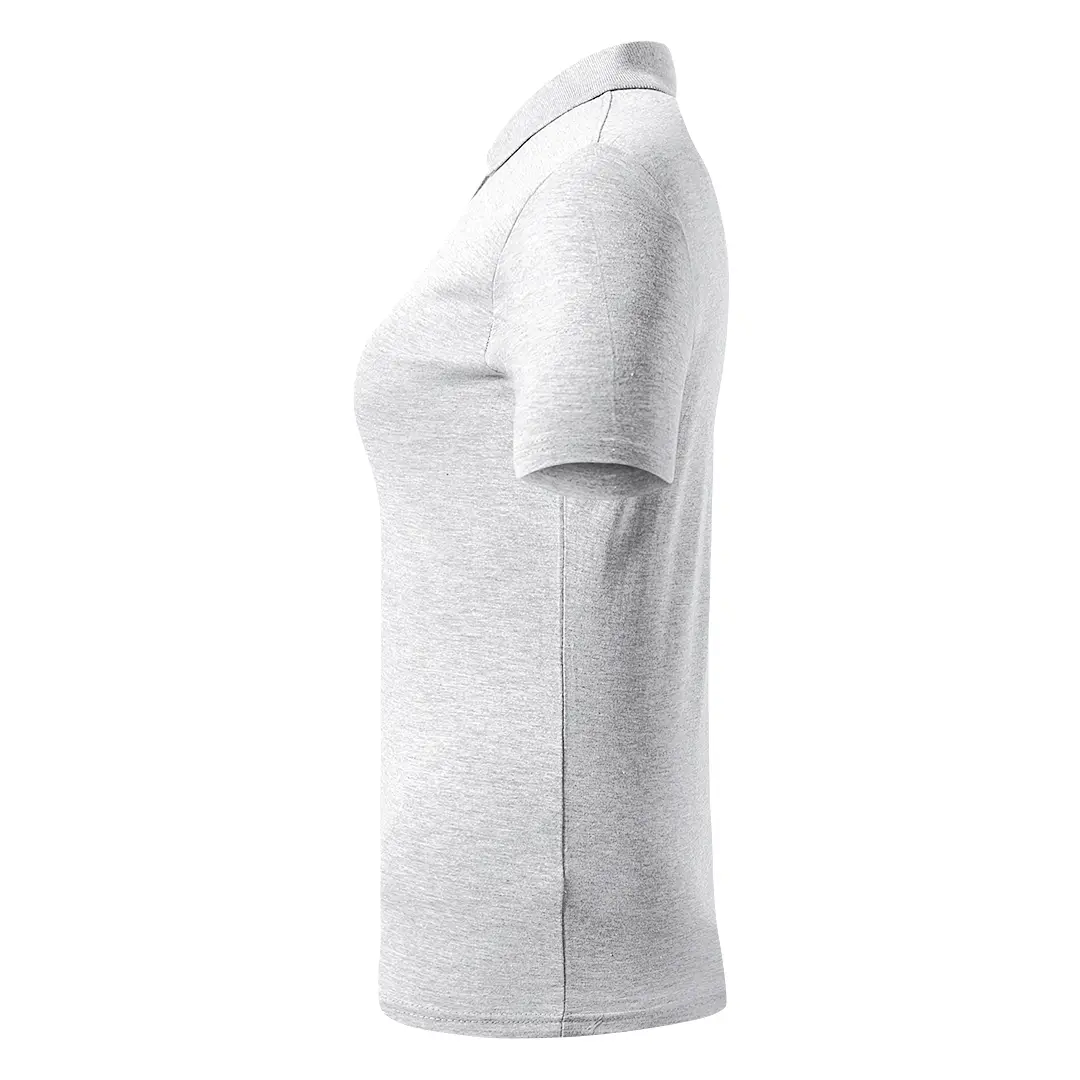 UNA, ženska polo majica, 180 g/m2, pepeljasta