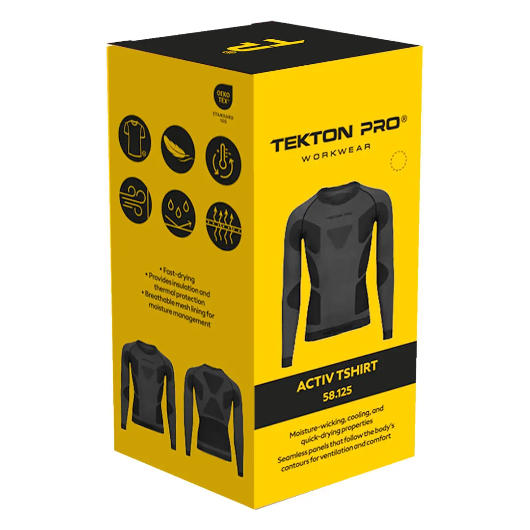 ACTIV T-SHIRT, aktivni veš, gornji deo, crni