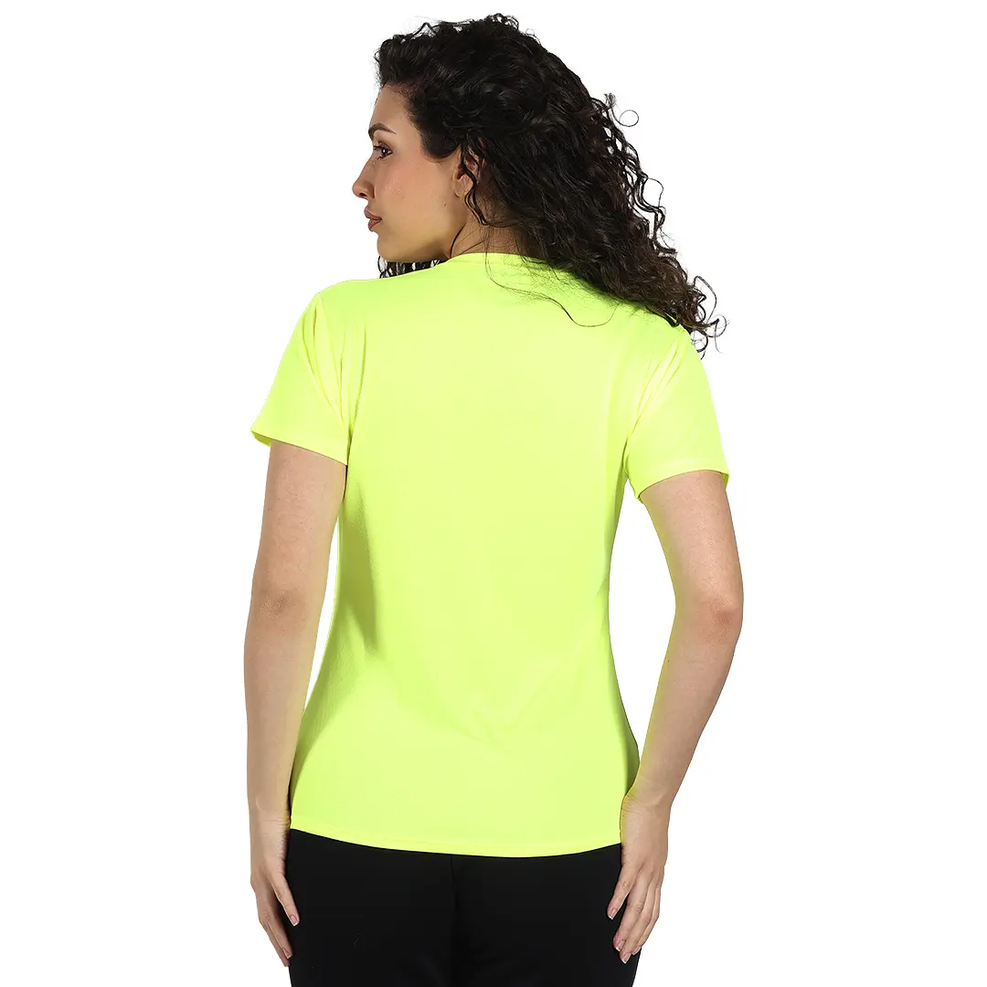 CROSSFIT LADY, ženska sportska majica kratkih rukava, 130 g/m2, neon žuta
