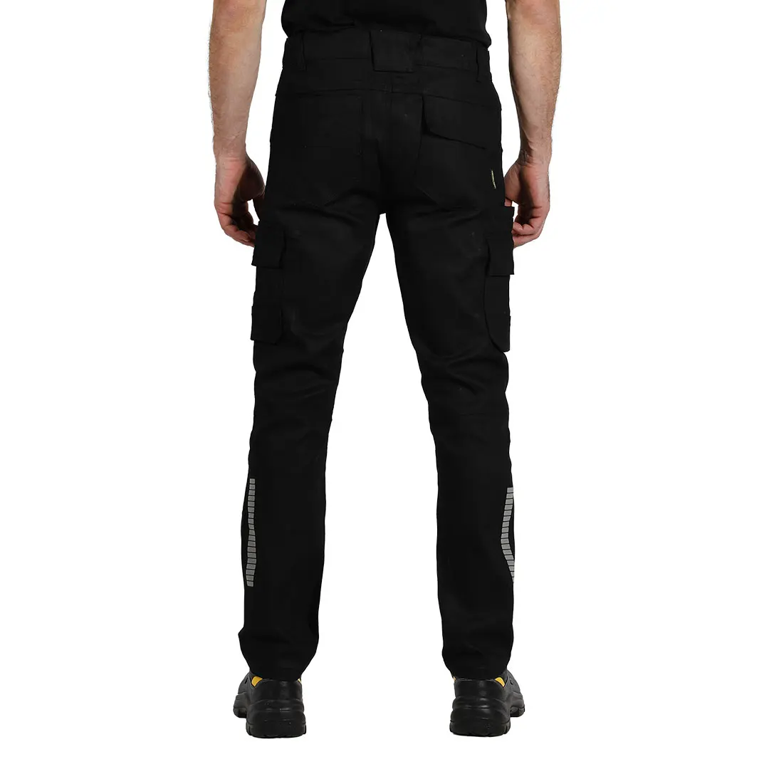 FORCE PANTS, radne pantalone sa elastinom, crne