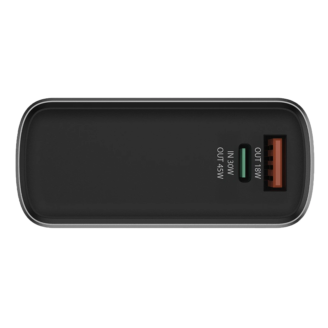 VIRTUS 10PD 45W, pomoćna baterija za laptop, 10.000 mah, 45w, tamno siva