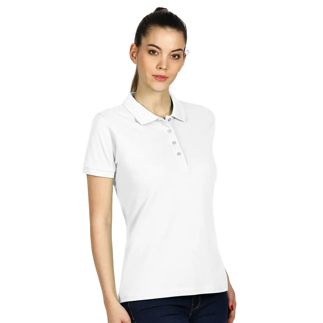 TOP GUN LADY, ženska polo majica, 210 g/m2, bela