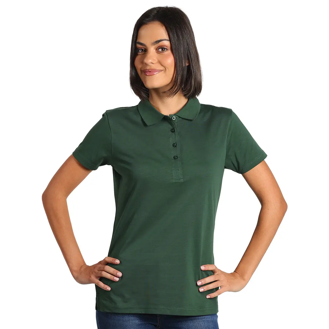 PREMIUM POLO LADY, ženska polo majica, 180 g/m2, tamno zelena