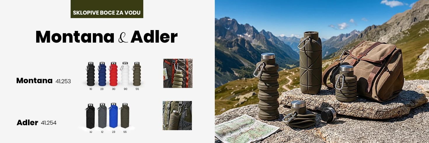 Montana i Adler sklopive boce